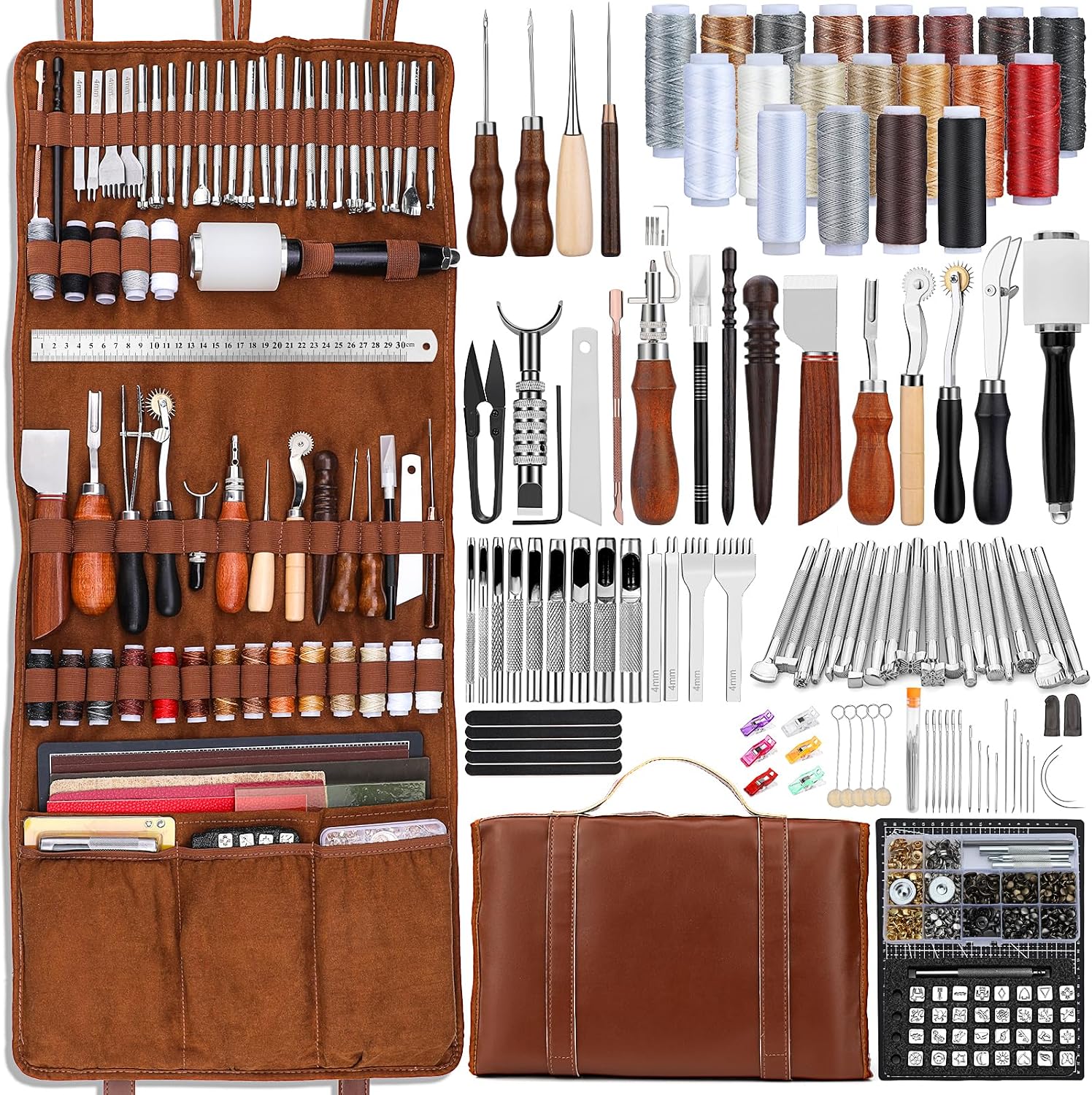 Craft Tools - 가죽 공예 도구 세트, 가죽 가공