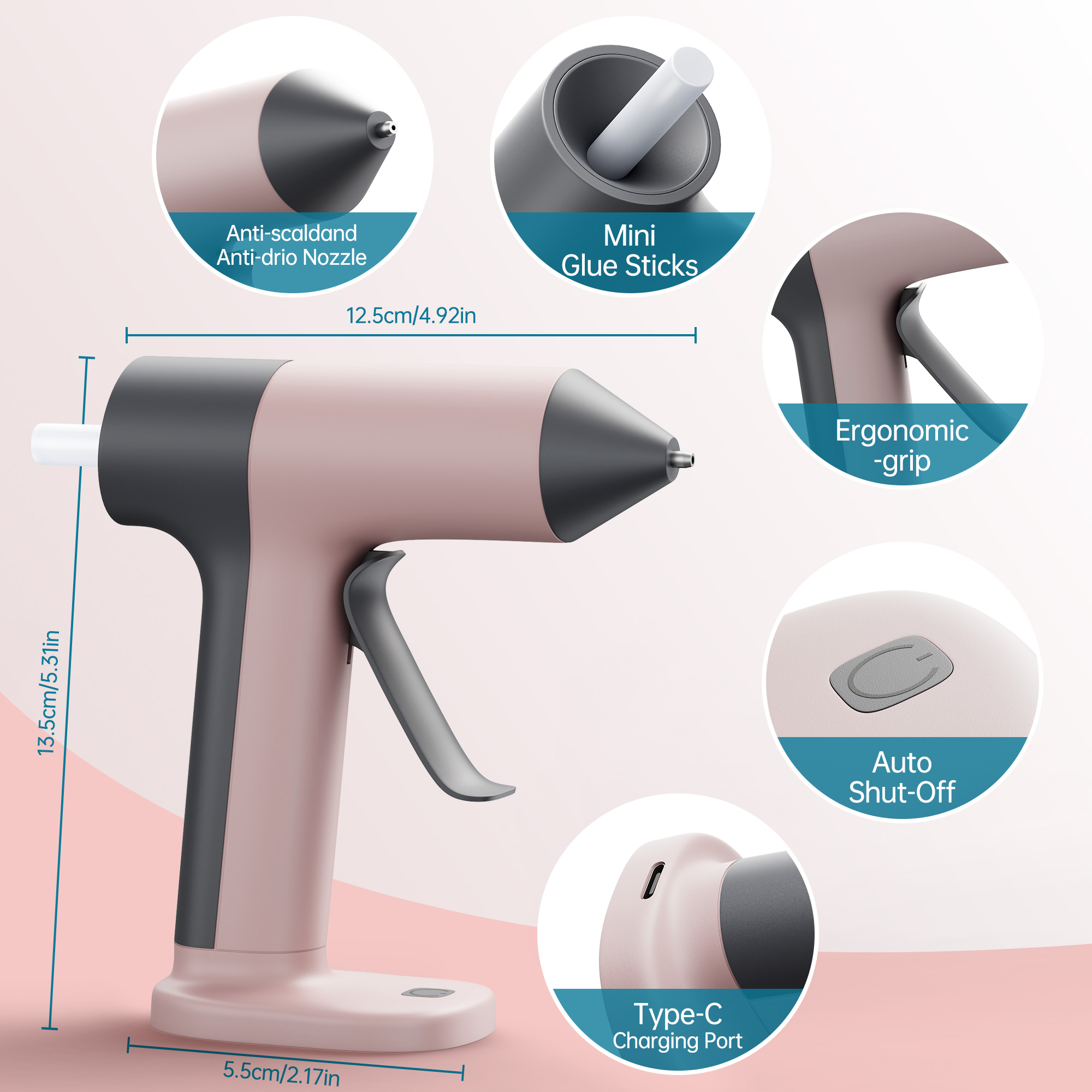 무선 핫 글루건 빠른 예열 미니 핫 글루건 내장 200 - Hot Melt Glue Gun Cordless 리뷰 및 가격