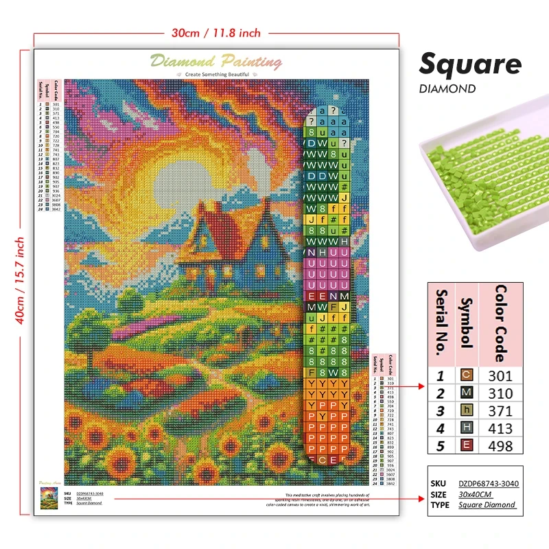 5D DIY 다이아몬드 페인팅 키트, 몽환적인 풍경을  - 5D Diamond Painting Kit Full Drill 리뷰 및 가격
