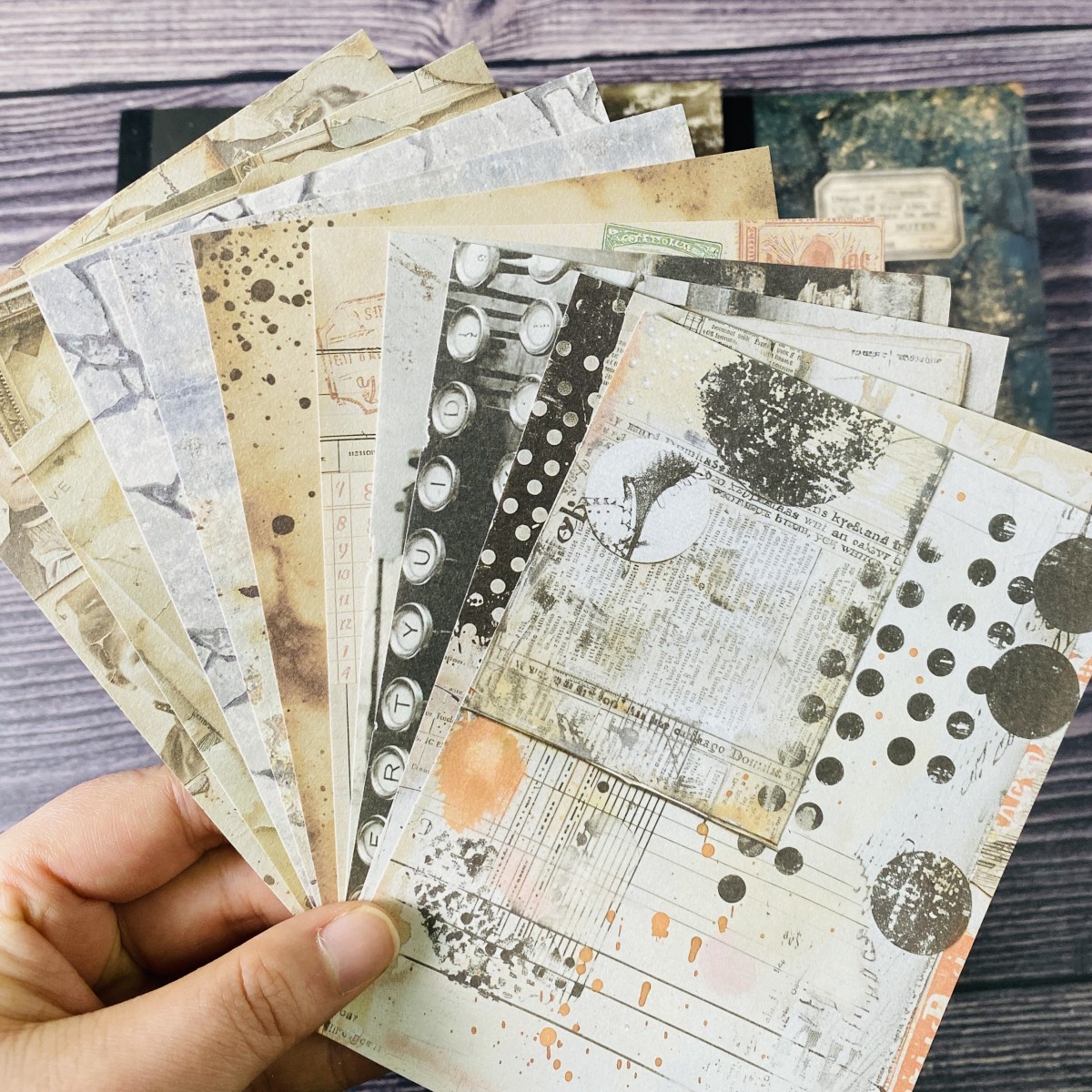 100장 빈티지 스크랩북 종이 세트 DIY 스크랩북킹  - Vintage Junk Journal Scrapbooking Paper 리뷰 및 가격