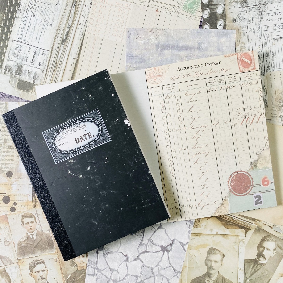 100장 빈티지 스크랩북 종이 세트 DIY 스크랩북킹  - Vintage Junk Journal Scrapbooking Paper 리뷰 및 가격